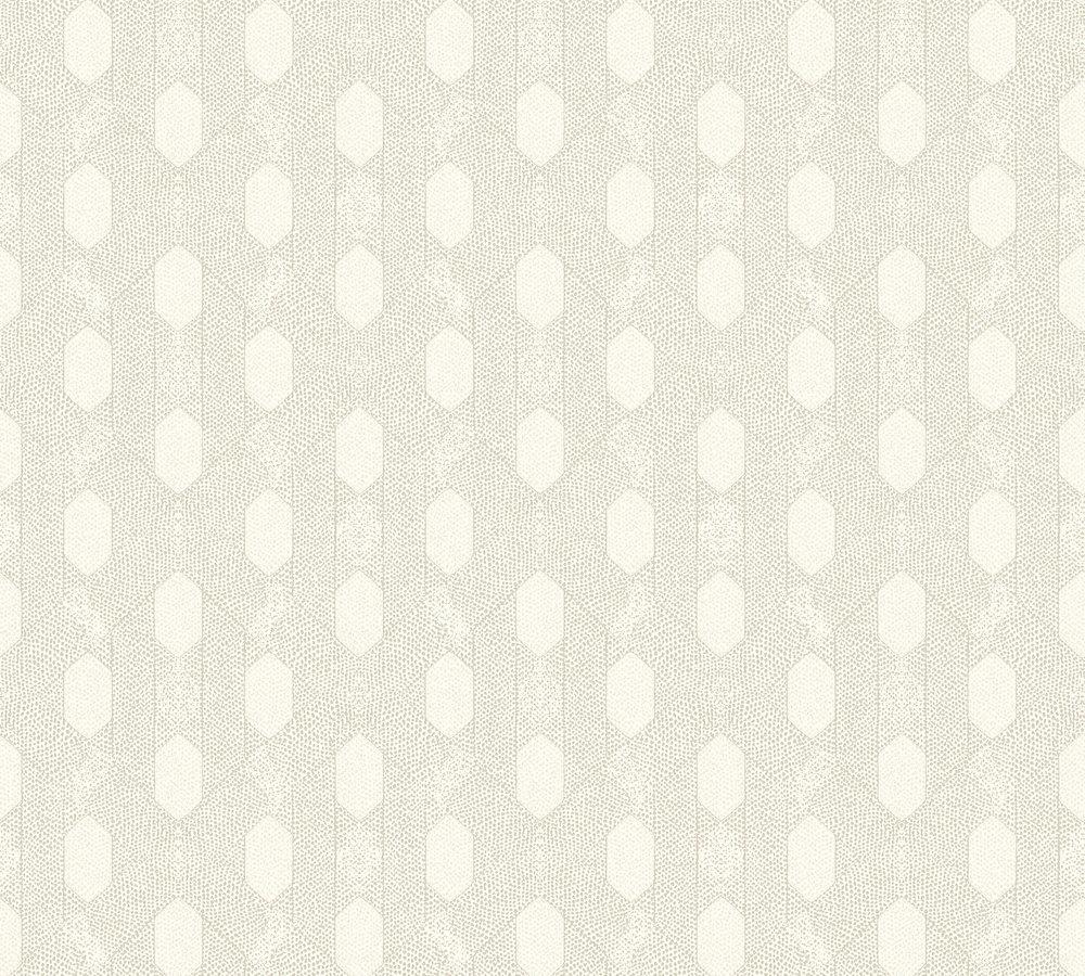 Absolutely Chic - Polka-Diamond Chic geometric wallpaper AS Creation Roll Cream  369733