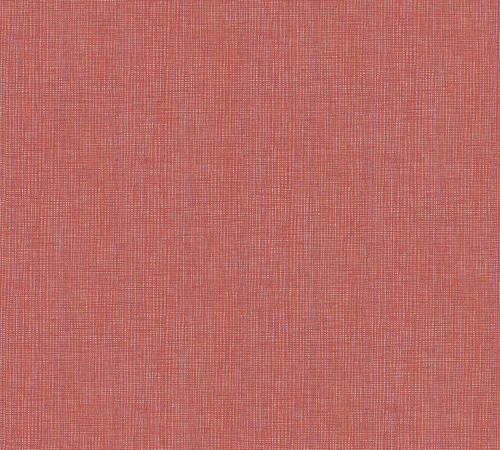 Absolutely Chic - Linen Effect plain wallpaper AS Creation Roll Red  369761