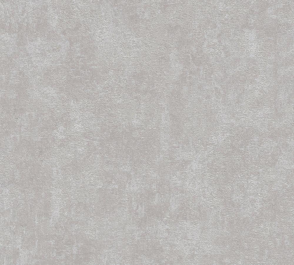 Industrial Elements - Crisp Concrete plain wallpaper AS Creation Roll Grey  374182
