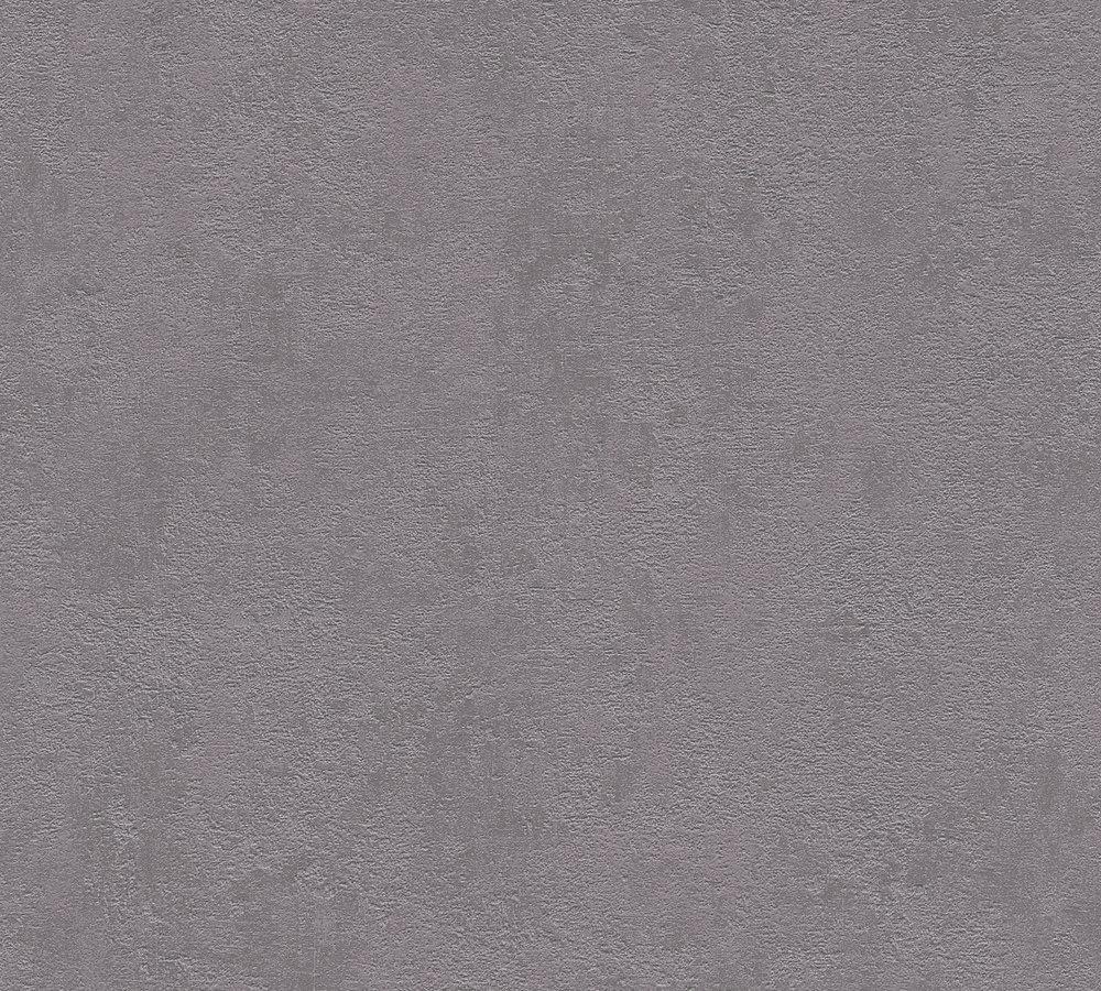 Industrial Elements - Crisp Concrete plain wallpaper AS Creation Roll Dark Grey  374184