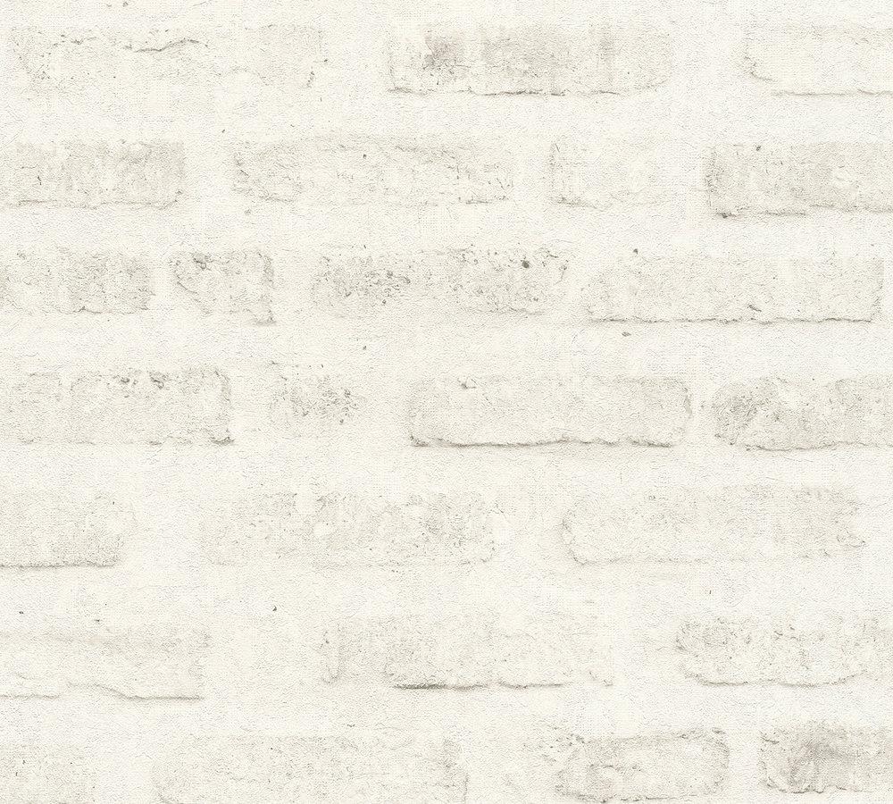 Industrial Elements - Modern Stone industrial wallpaper AS Creation Roll White  374222
