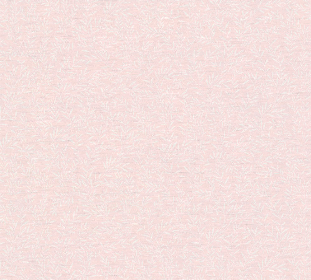 Maison Charme - Leaf Vine botanical wallpaper AS Creation Roll Light Pink  390733