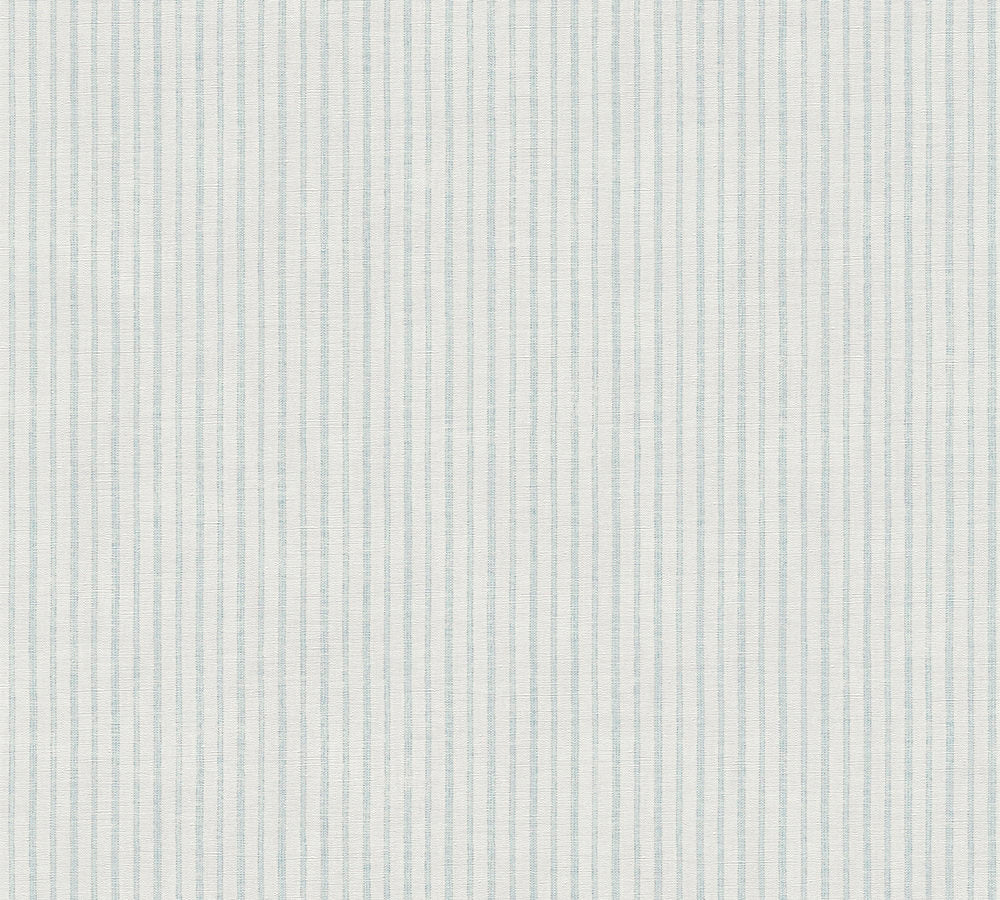 Maison Charme - Vintage Stripe damask wallpaper AS Creation Roll Light Blue  390764