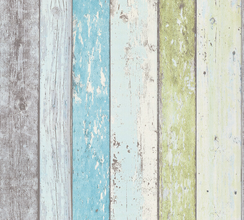 Industrial Elements - Timber Board industrial wallpaper AS Creation Roll Multi Colour  855077