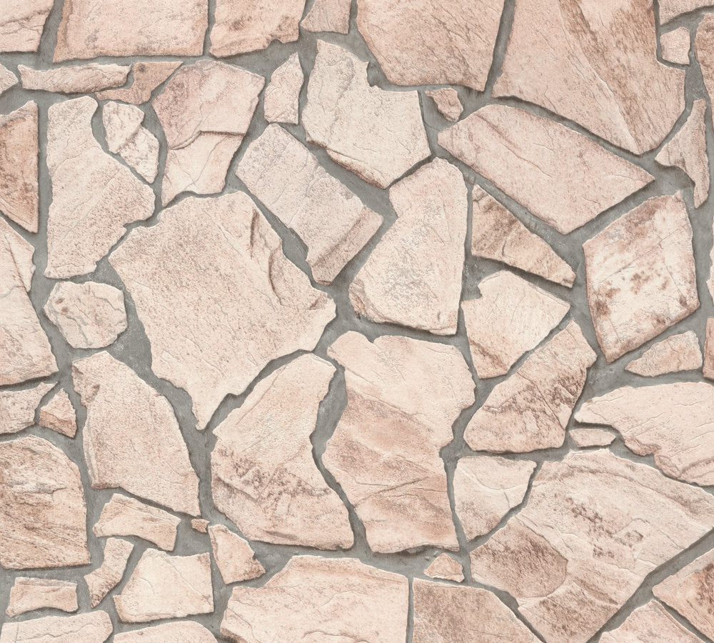 Industrial Elements - Crazy Stone industrial wallpaper AS Creation Roll Cream  927323