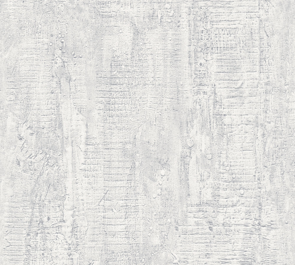 Industrial Elements - Concrete Wood Grain industrial wallpaper AS Creation Roll White  944263