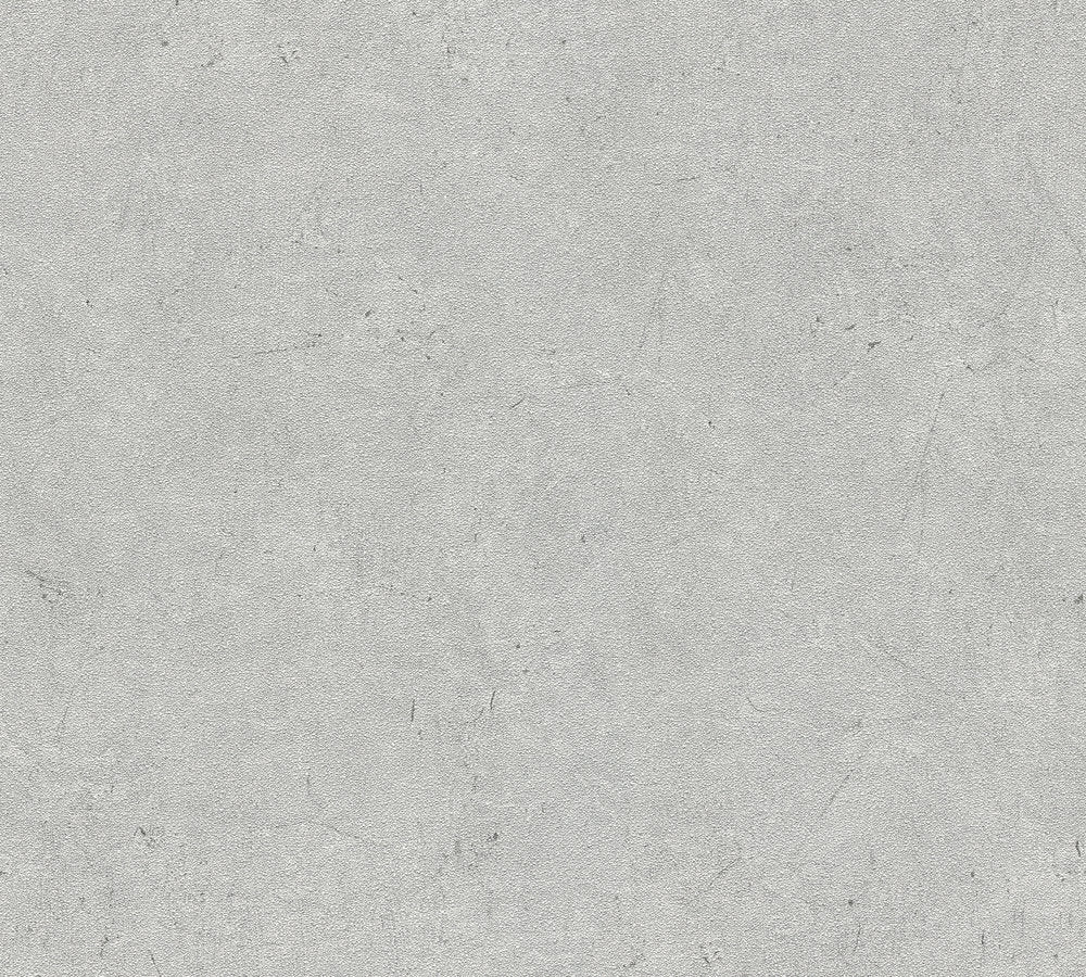 Industrial Elements - Artisanal Concrete plain wallpaper AS Creation Roll Grey  952592