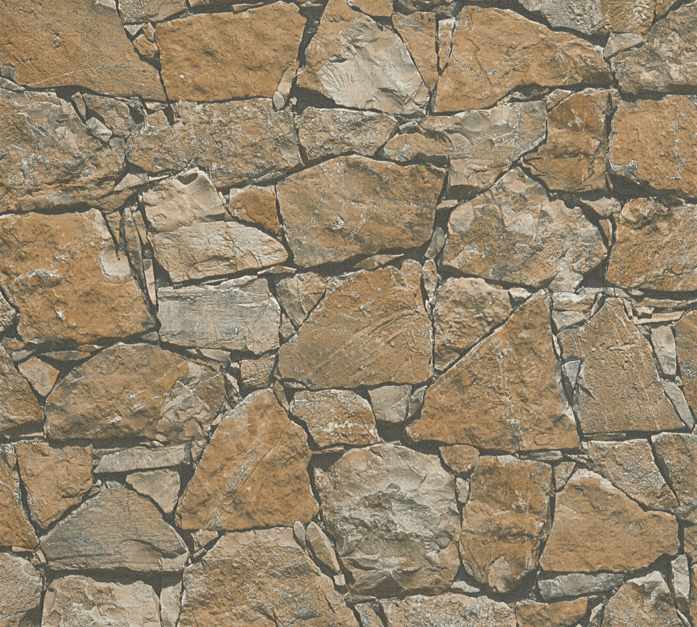 Industrial Elements - Stone Gabion industrial wallpaper AS Creation    