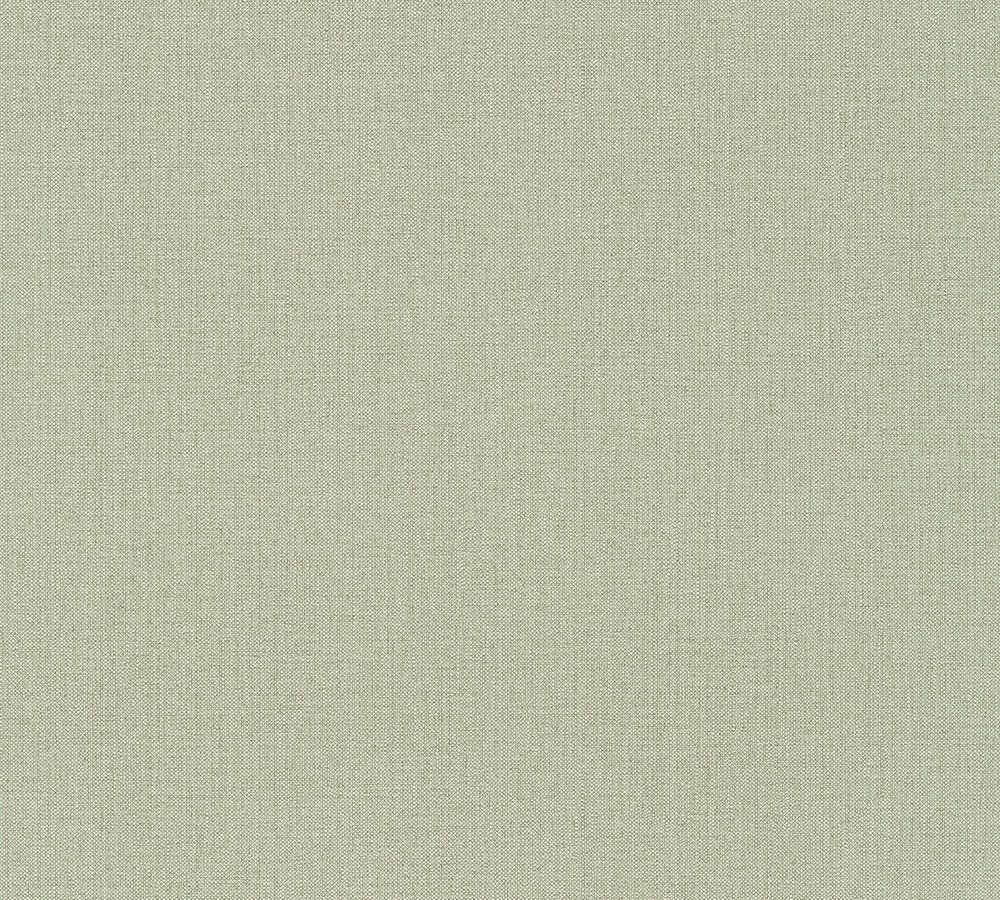 Hygge - Soft Scandi plain wallpaper AS Creation Roll Light Green  363787