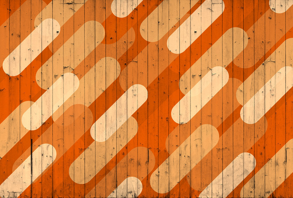 Atelier 47 - Pill Pattern digital print AS Creation Orange   116730