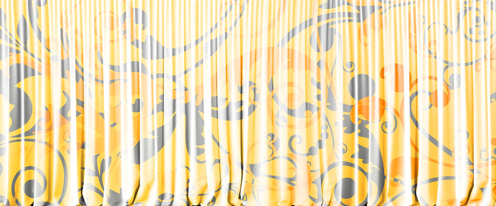 Atelier 47 - Curtain digital print AS Creation Yellow   116825