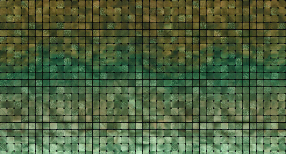 Atelier 47 - Mosaic Tile digital print AS Creation Green   116940