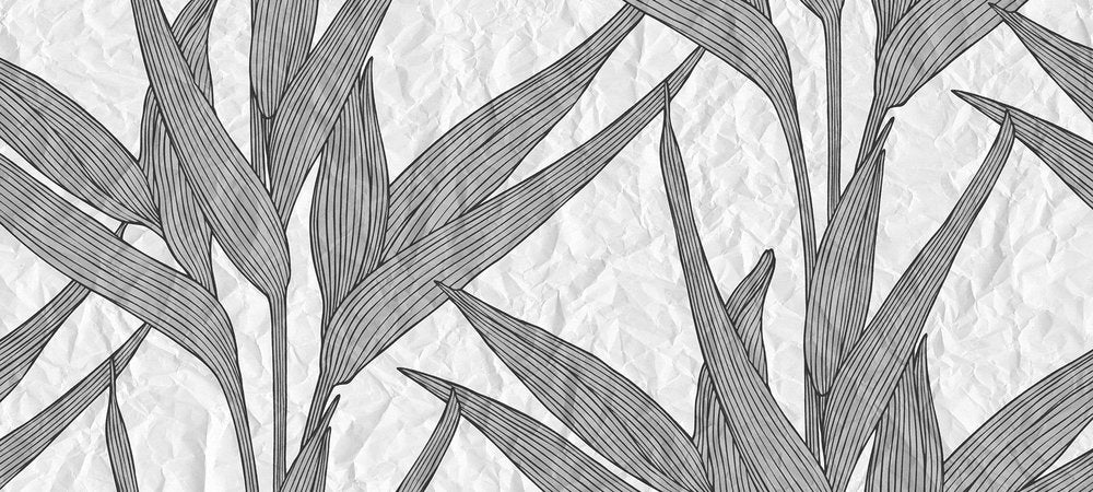 Atelier 47 - White Paper Leaves digital print AS Creation Taupe   117160