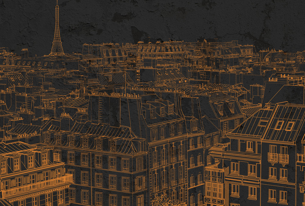 Atelier 47 - View Of Paris digital print AS Creation Black   117360