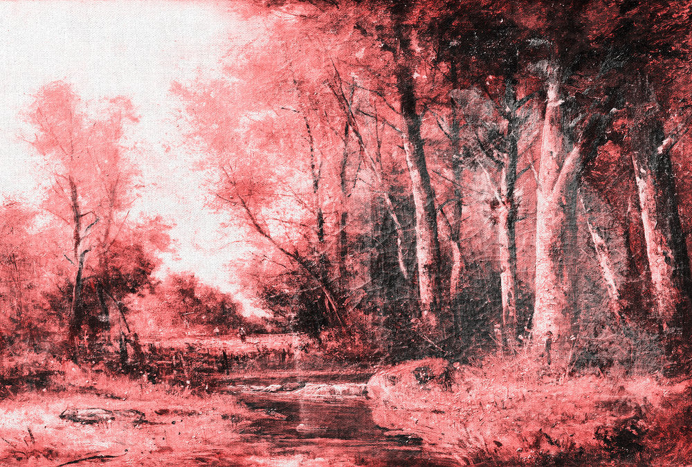 Atelier 47 - Forest Painting digital print AS Creation Pink   117415