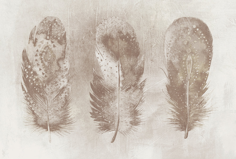 Atelier 47 - Motley Feather digital print AS Creation Brown   117635