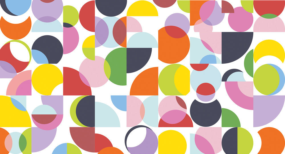 Atelier 47 -  Coloured Circles digital print AS Creation Multicolour   117650