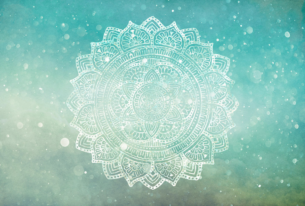 Atelier 47 - Mandala Artwork digital print AS Creation Green   117730