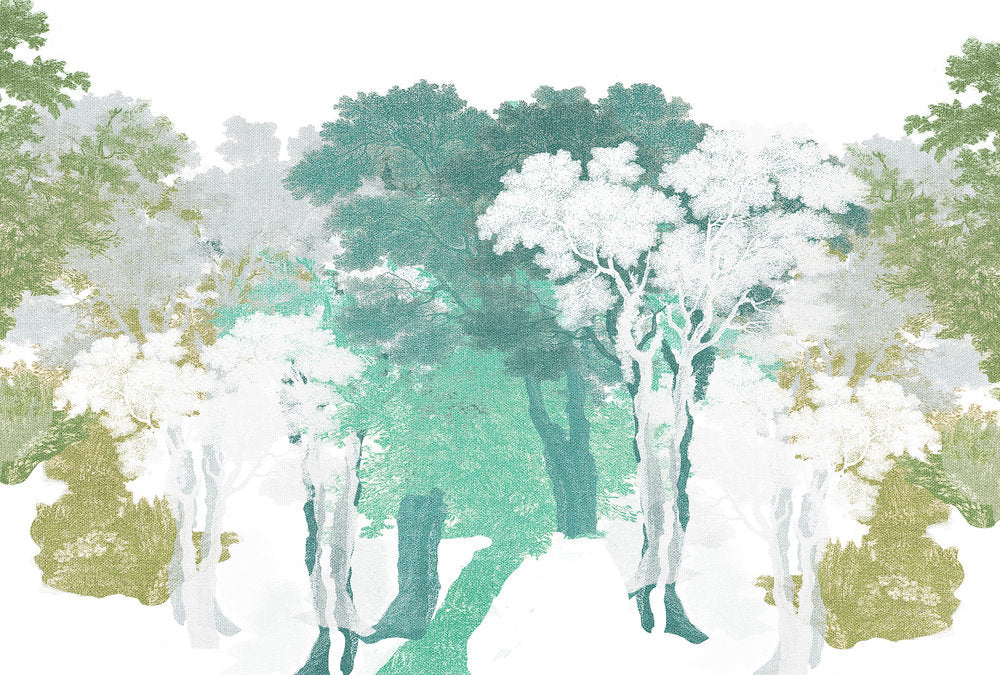Atelier 47 - Forest Blot digital print AS Creation Green   117890