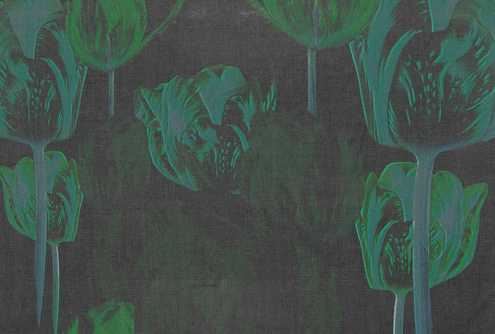 Atelier 47 - Tulip Artwork digital print AS Creation Black   117940