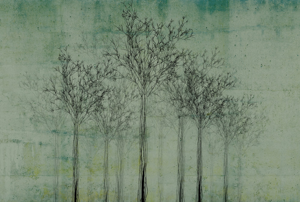 Atelier 47 - Trees In Shape digital print AS Creation Green   117995