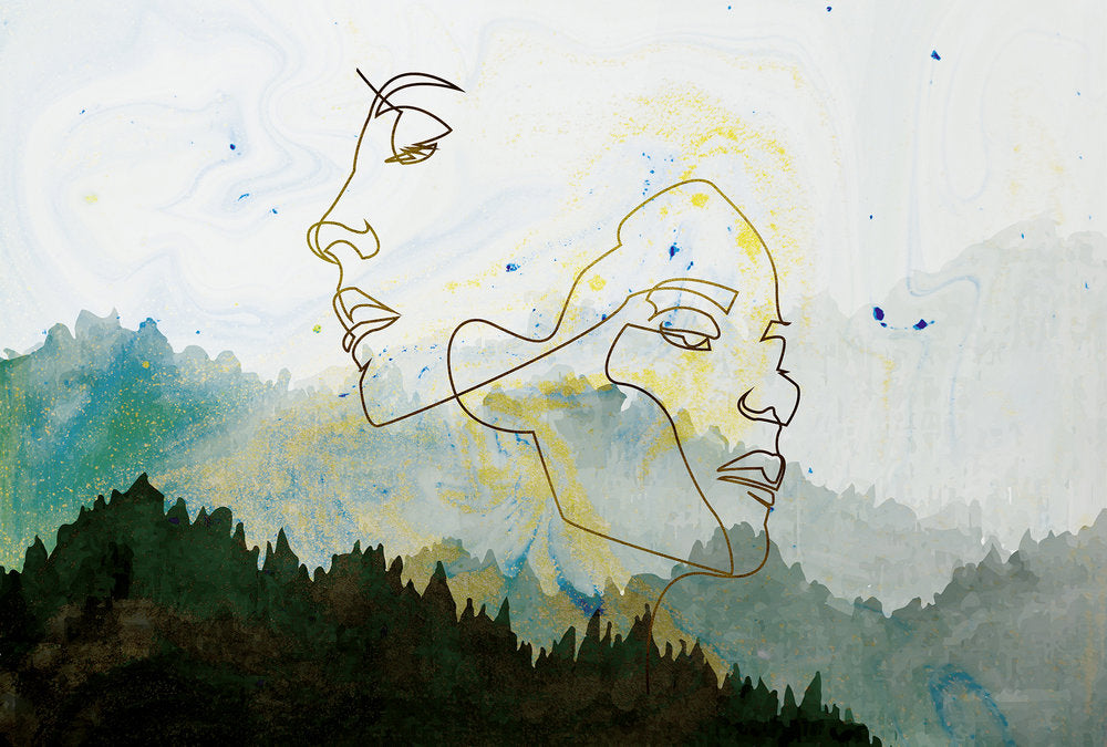 Atelier 47 - Golden Outline digital print AS Creation Neutral   118030