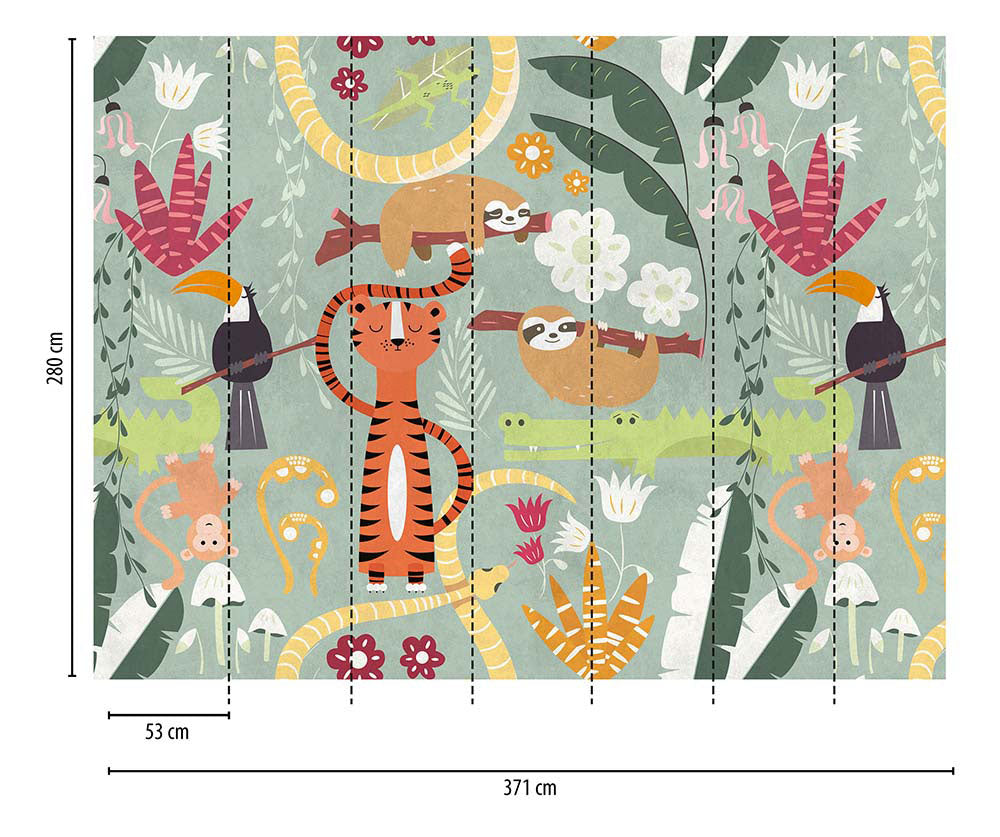 The Wall - Baby Jungle Animals smart walls AS Creation    