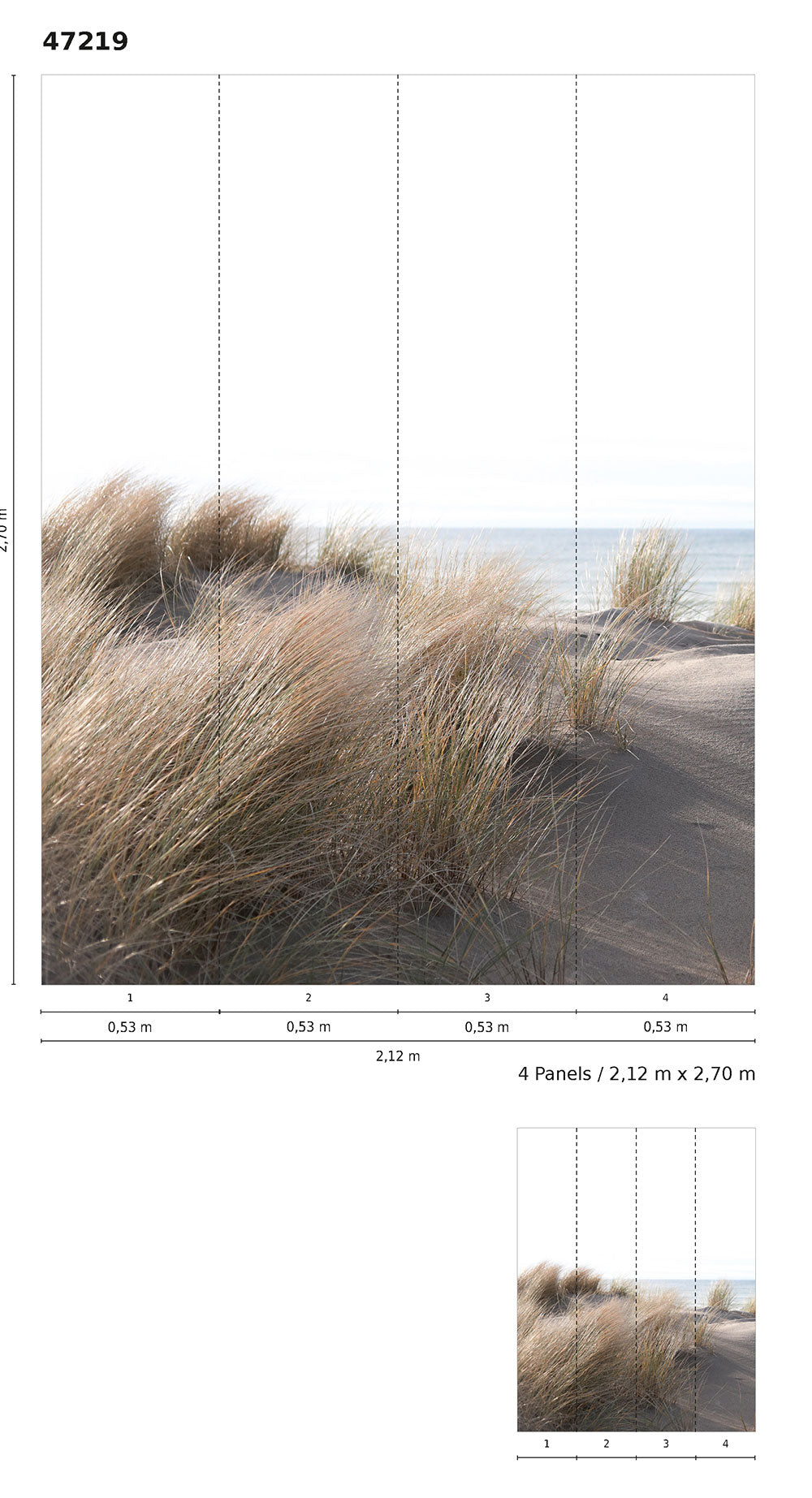 Smart Art Easy - Beach Grass smart walls Marburg    