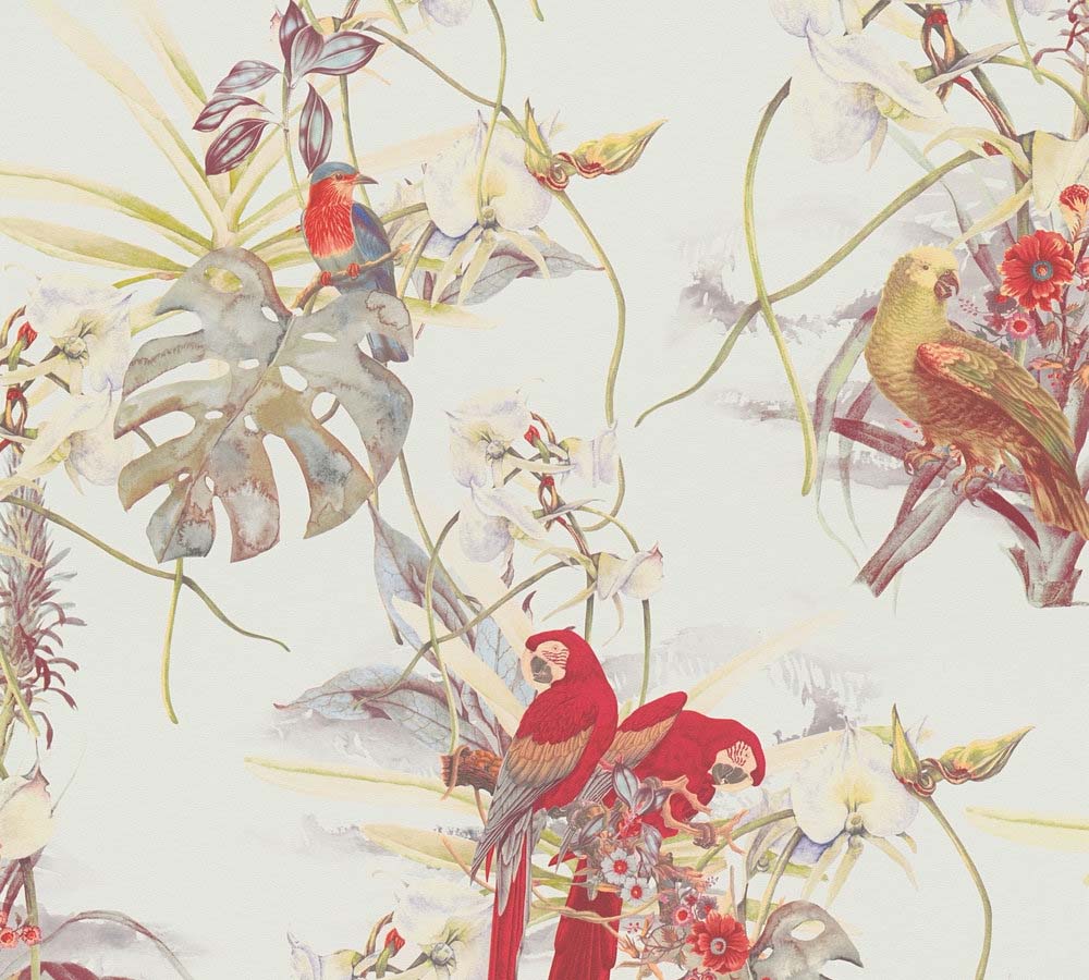 Pint Walls - Birds botanical wallpaper AS Creation Roll Cream  387251