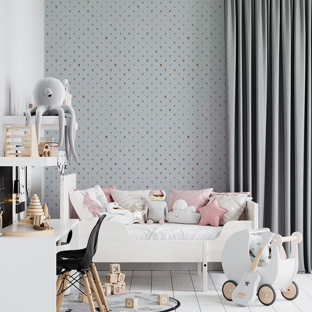 Great Kids - Coloured Hearts kids wallpaper Hohenberger    