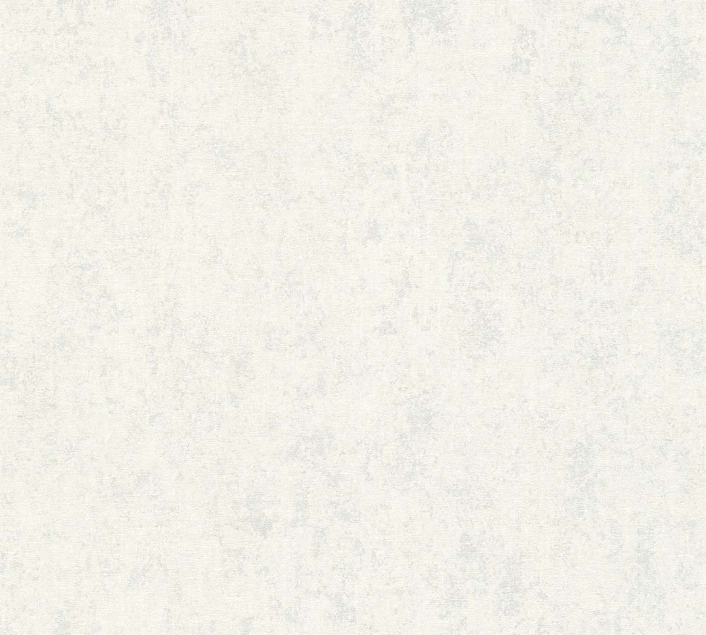 Hygge 2 -  Linen Structure plain wallpaper AS Creation Roll White  386153