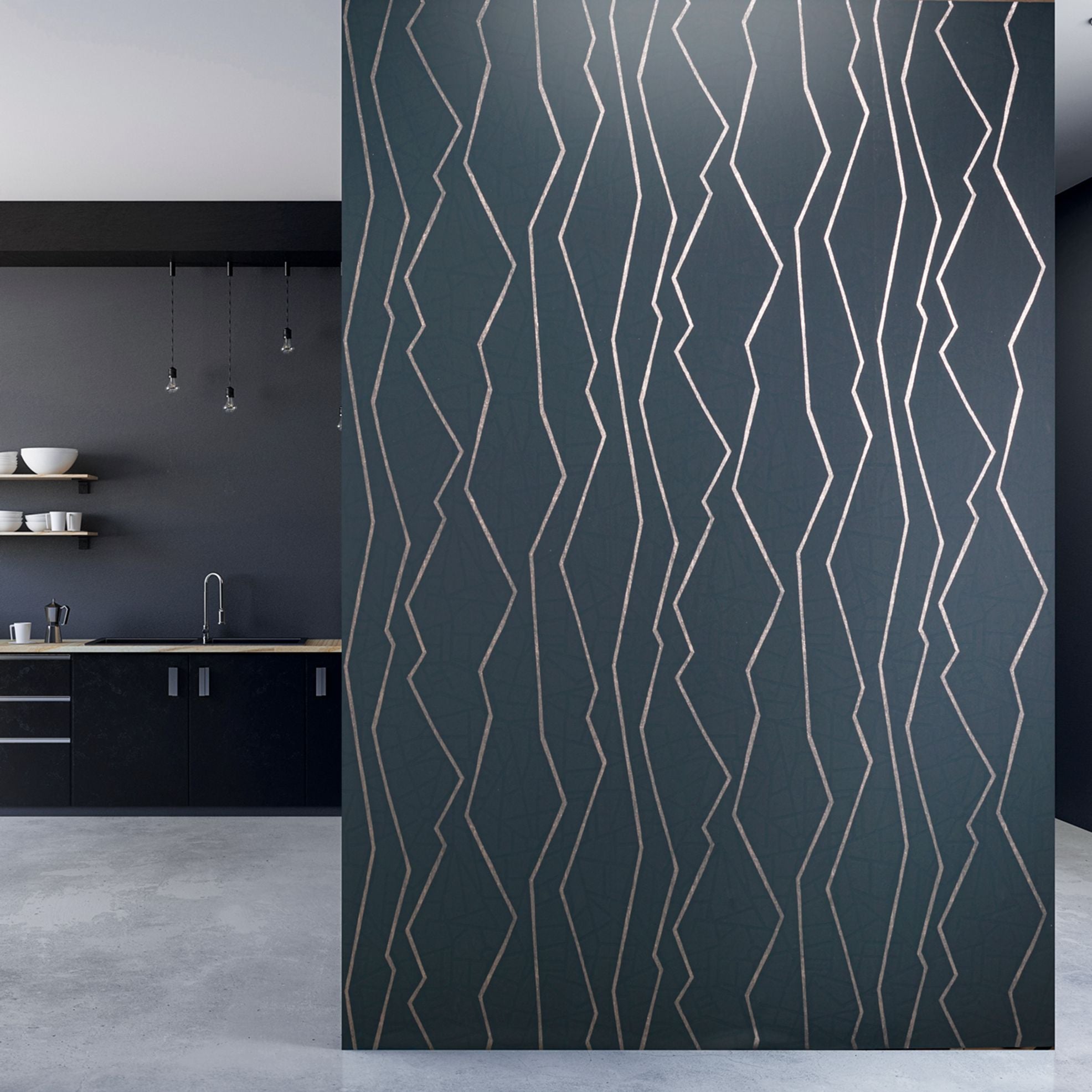 Slow Living - Connection stripe wallpaper Hohenberger    