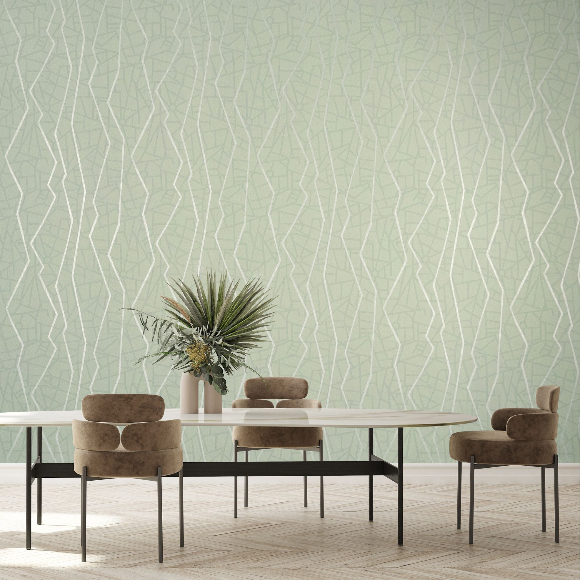 Slow Living - Connection stripe wallpaper Hohenberger    