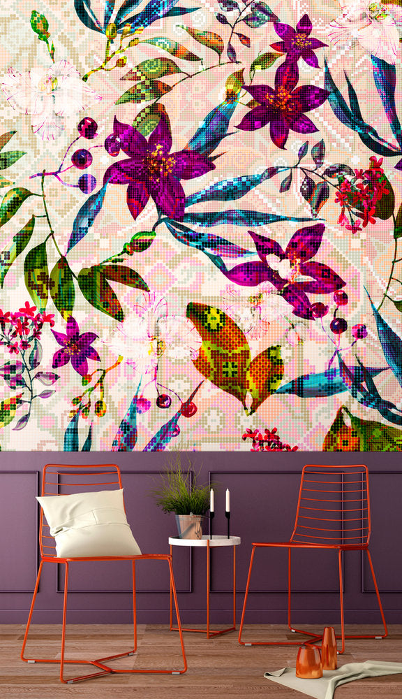 Walls By Patel - Mosaic Blossom digital print AS Creation    