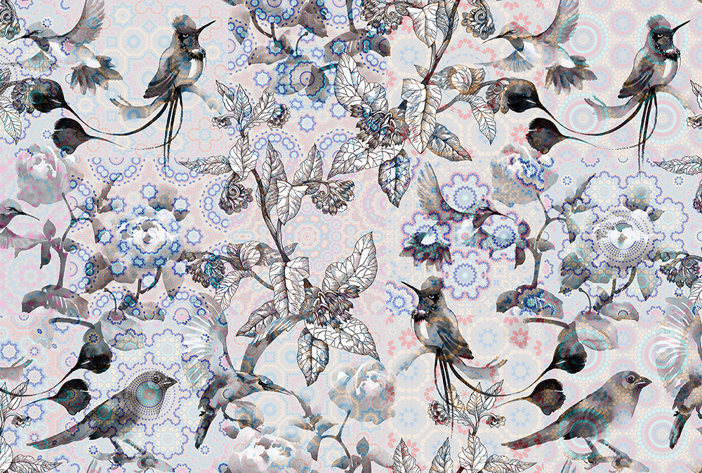 Walls By Patel - Exotic Mosaic digital print AS Creation Blue   110296