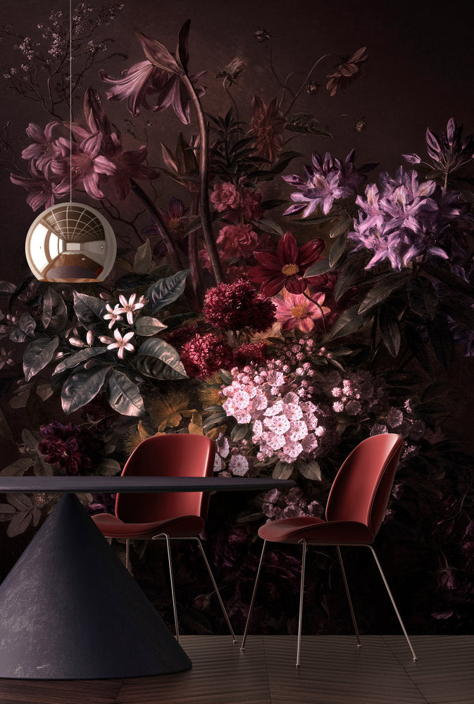 Walls By Patel - Bouquet Noir digital print AS Creation    