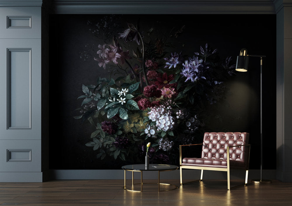 Walls By Patel - Bouquet Noir digital print AS Creation    