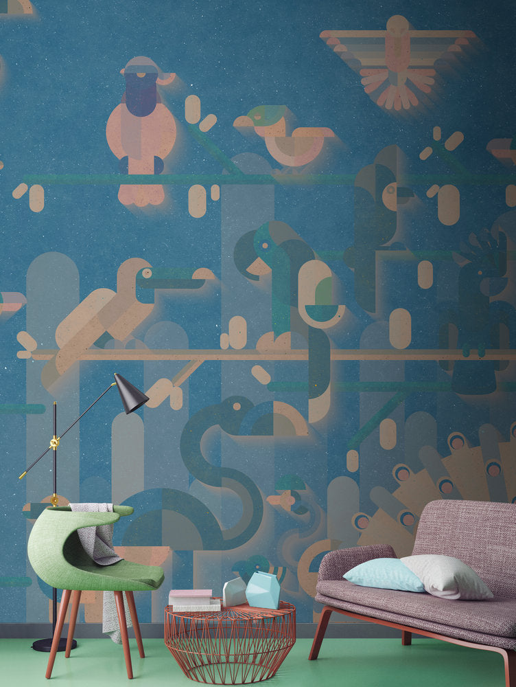 Walls By Patel - Flamingo digital print AS Creation    