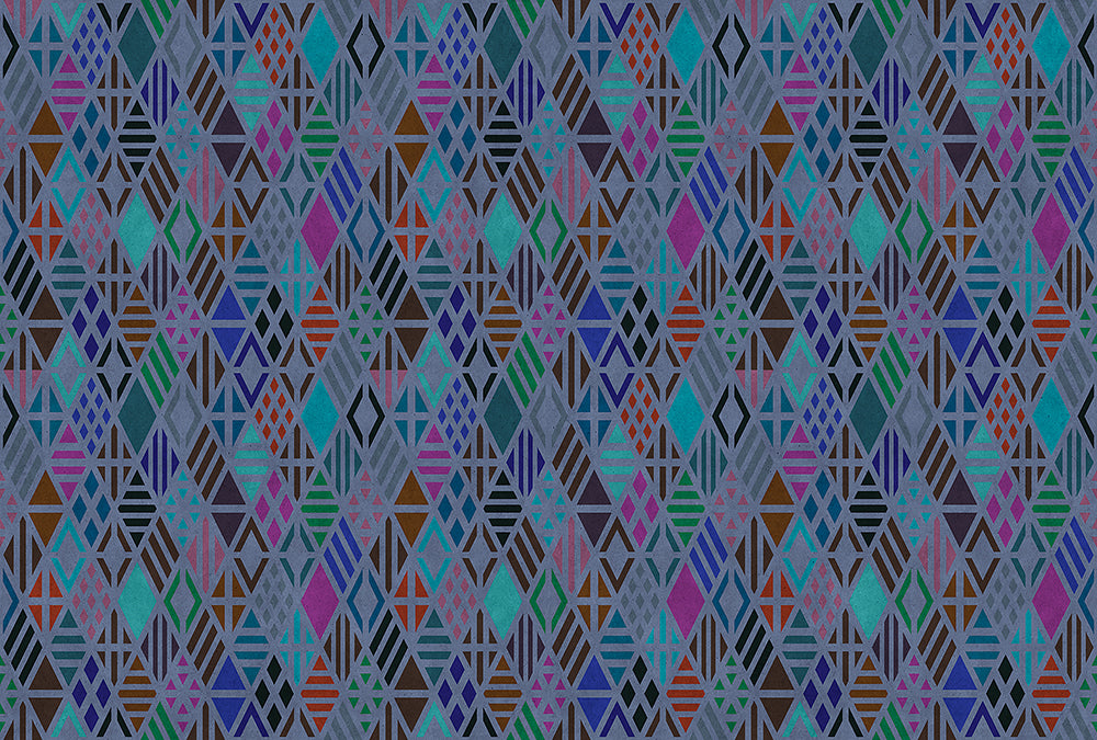 Walls By Patel - Geometrical digital print AS Creation Teal   110966