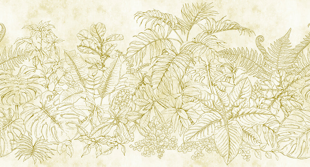 Walls By Patel - Fern Garden digital print AS Creation Yellow   111091