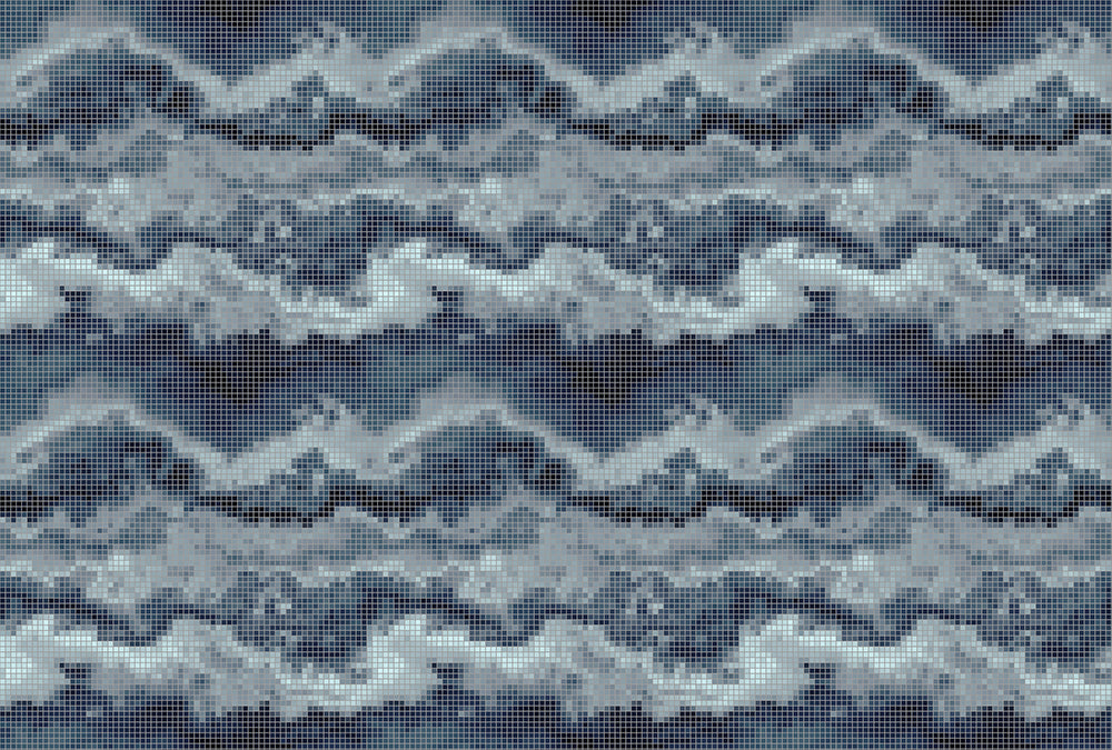 Walls by Patel 2 - Mosaic digital print AS Creation Blue   113592