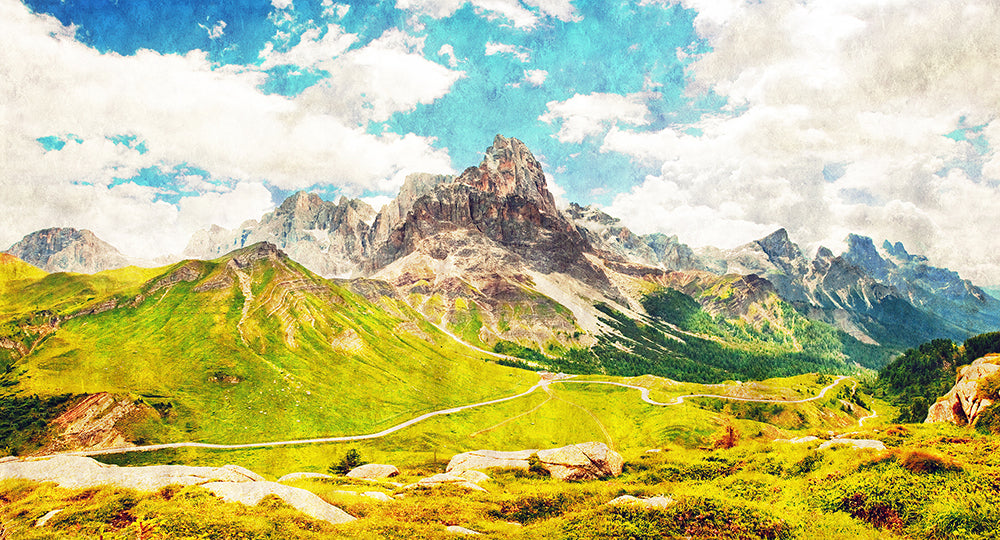 Walls by Patel 2 - Dolomity digital print AS Creation Green   113662