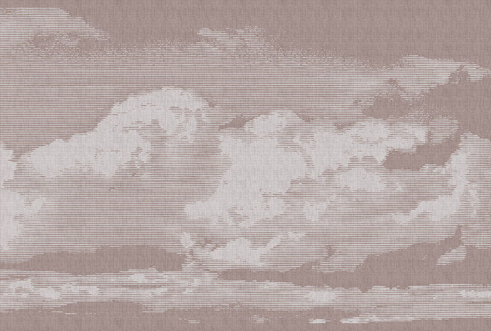 Walls by Patel 2 - Clouds digital print AS Creation Red   113782