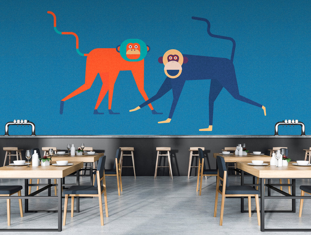 Walls by Patel 2 - Monkey Business digital print AS Creation    