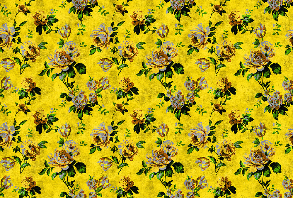 Walls by Patel 2 - Wildroses digital print AS Creation Yellow   113917