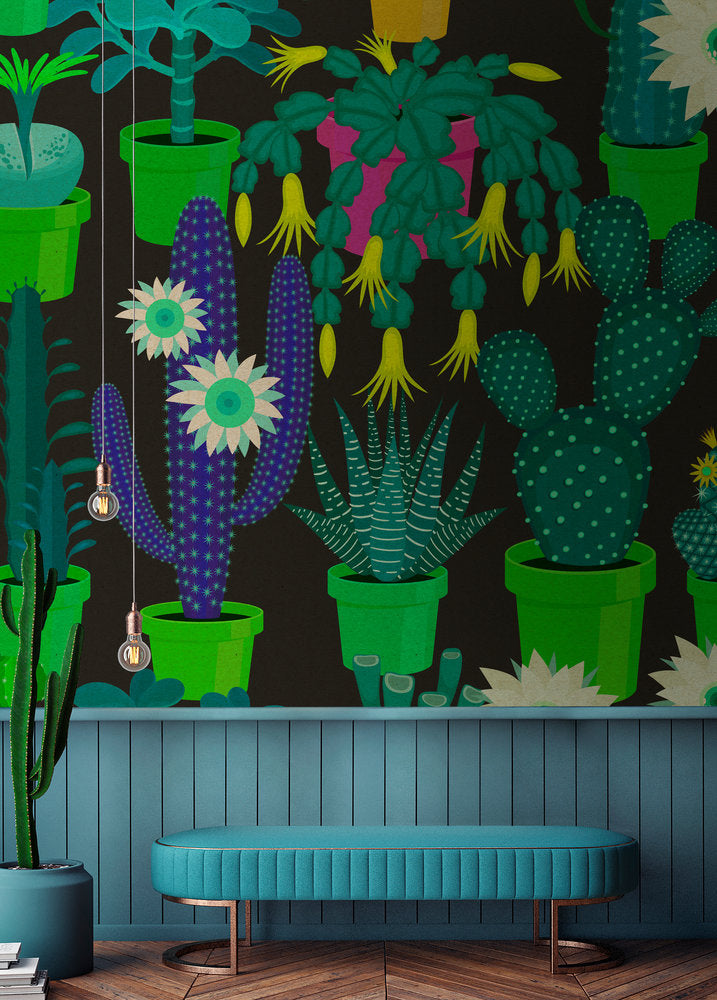 Walls by Patel 2 - Cactus Garden digital print AS Creation    