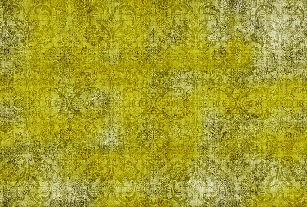 Walls by Patel 2 - Old Damask digital print AS Creation Yellow   114422