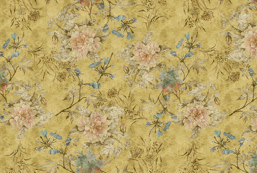 Walls by Patel 2 - Tender Blossoms digital print AS Creation Yellow   114442