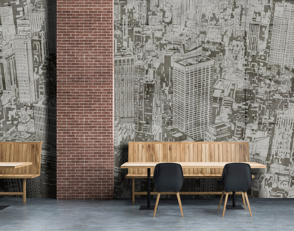 Walls by Patel 2 - Downtown digital print AS Creation    