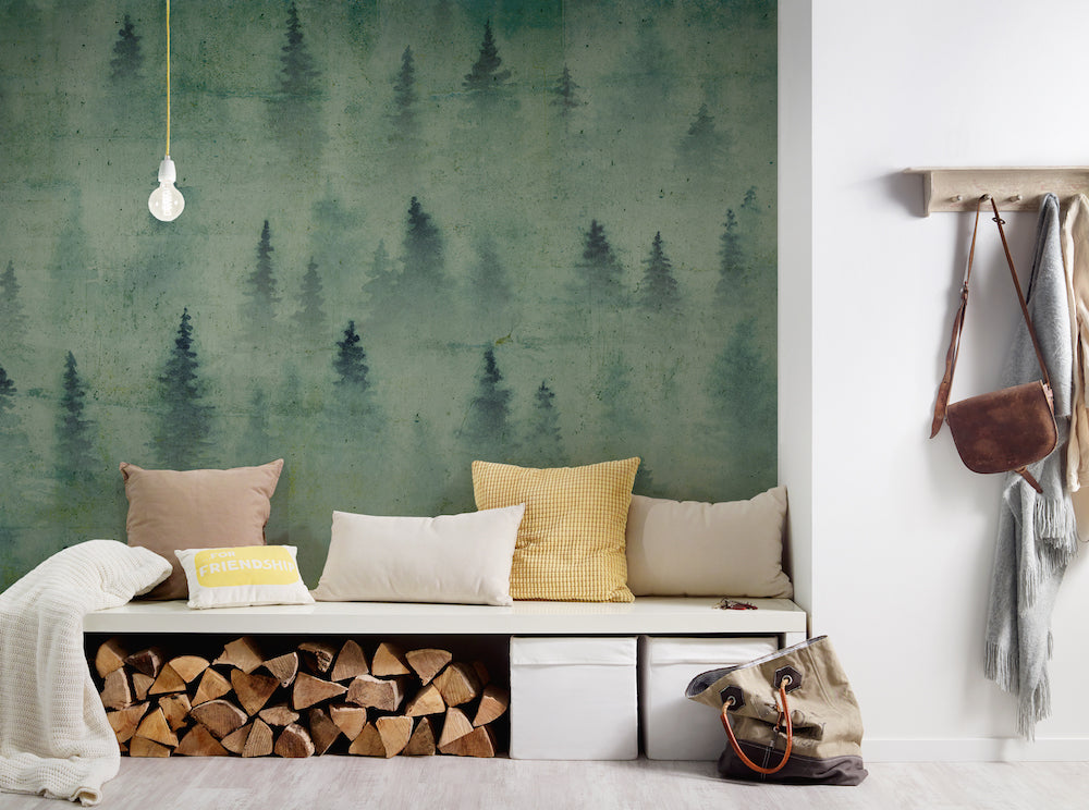 Atelier 47 - Conifers In Fog digital print AS Creation    